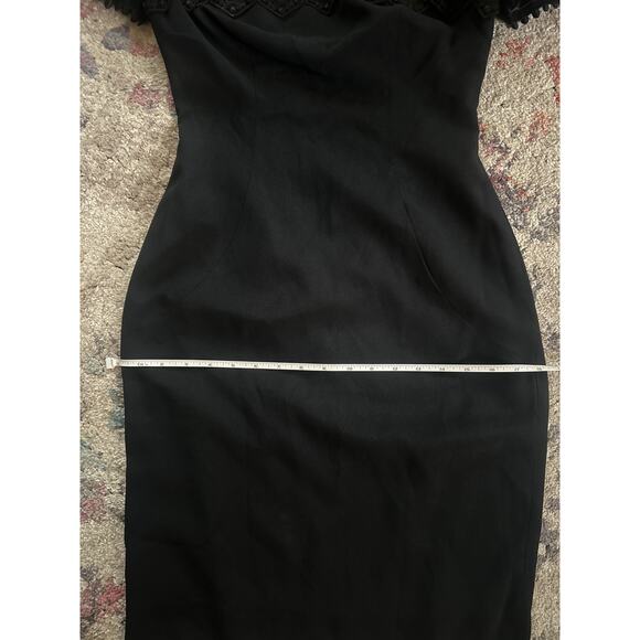 Vintage Victor Costa Black Cutout Bolero style Cocktail dress Small - Picture 9 of 11